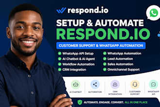 setup and automate respond io custormer support respond io whatsapp respond io
