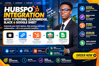 integrate hubspot with typeform leadsbridge slack and google sheet zapier
