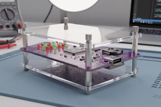 design pcb casing, pcb electronic enclosure and 3d printing product model