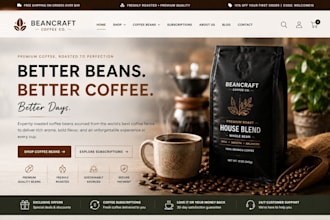 design coffee shopify store matcha tea store coffee website coffee dropshipping