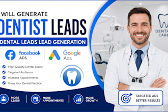 generate dentist leads dental leads lead generation facebook ads google ads