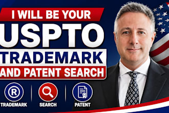 be your trademark attorney for uspto  trademark and patent search