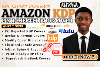 design professional KDP book covers, paperback covers and print ready files