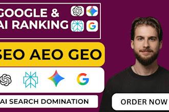 do ai SEO GEO aeo to increase search rankings traffic and online visibility