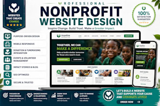 nonprofit website, charity website, nonprofit organization website, ngo website