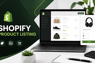 do shopify product listing, upload and SEO optimization shopify product listing