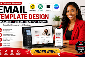 design mailchimp brevo klaviyo canva newsletter html email template