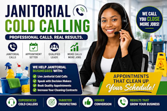 janitorial cold calling, cold caller, appointment setter, janitorial calls