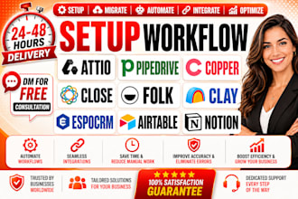setup attio pipedrive copper close folk clay espocrm airtable notion workflow