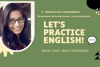 practice conversational english with you