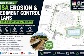 design USA erosion and sediment control plans for construction permits