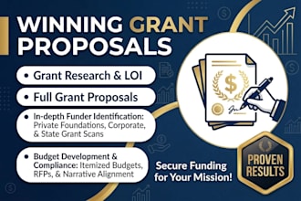 write a winning grant proposal and grant application