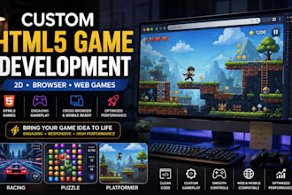 create HTML5 games, 2d browser games, phaser, construct 3, pixi js webgl game