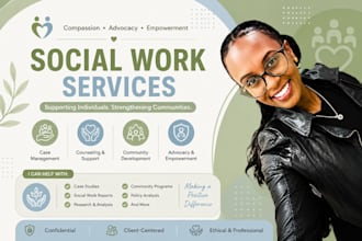 write social work reports, case studies and social policy content