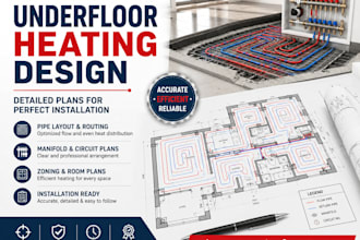 design underfloor heating plans and radiant floor heating layouts