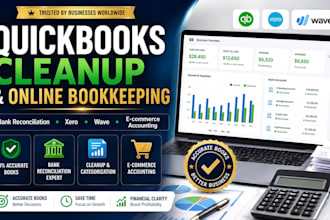 quickbooks online bookkeeping with quickbooks clean up and wave accounting