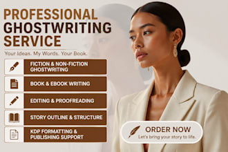 ebook ghostwriter writer book editor fiction non fiction