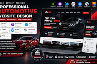 design pinegrow bootstarp blocs 10web ecwid prestashop softr automotive website