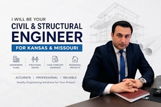 provide civil and structural engineering plans for kansas and missouri