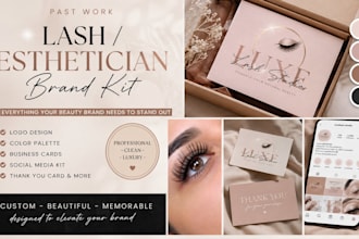create a complete brand kit for your lash or esthetician business