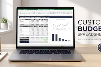 design budget spreadsheet custom excel googlesheet template with vba and macro