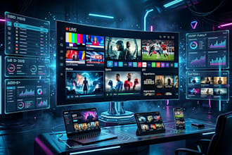 develop iptv and streaming app for android TV, mobile and web
