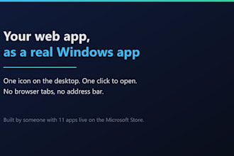 convert your web app into a real windows desktop app