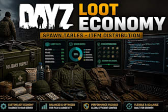 configure dayz loot economy, spawn tables, and item distribution
