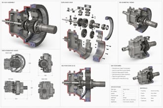 do automotive 3d cad design car part, components, assemblies