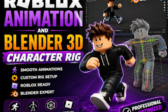 do roblox animation and blender 3d character rig