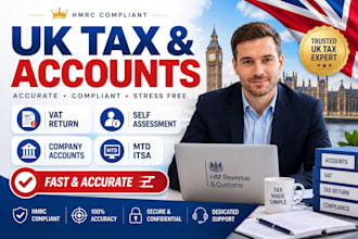 prepare UK company accounts vat return self assessment and mtd itsa taxes
