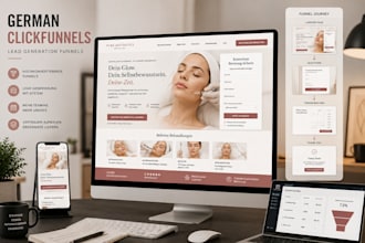 build german clickfunnels lead generation funnels for med spas, and business