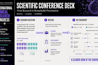 build scientific conference decks for medical and clinical researchers