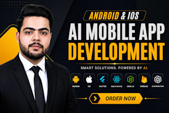 develop ai mobile app for ios and android as ai app developer