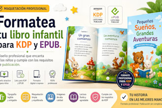 formatea tu libro infantil para KDP y epub