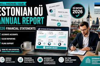 prepare estonian oÜ annual report and financial statements for 2026