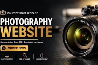 pixieset photography website wix squarespace website design portfolio website