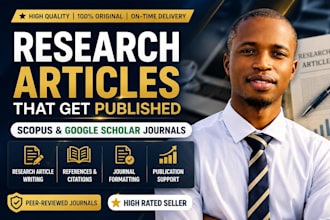 write and publish research articles in scopus and google scholar journals