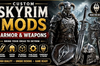 create custom skyrim mods, armor and weapons