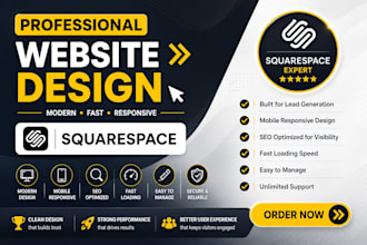design  and develop a squarespace website