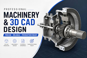 deliver professional machinery design, 3d cad design service