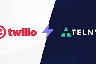 setup twilio telynx account did number sip trunk bulk sms call center setup
