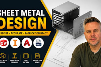 sheet metal drawing, fabrication cad, solidworks sheet metal design