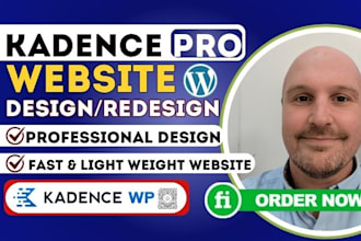 design kadence website, kadence blocks kadence theme pro, fast wordpress website