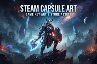 design professional steam capsule art and game cover artwork