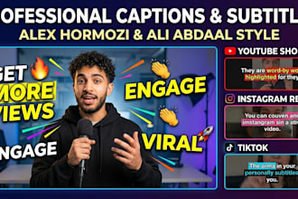 engaging captions and alex hormozi style subtitles