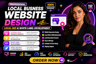 design a local business website with local SEO white labelling booqable website