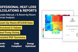 perform professional heat loss calculations and manual j report