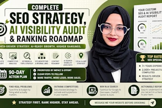 create an SEO strategy, ai visibility audit and ranking roadmap for your website