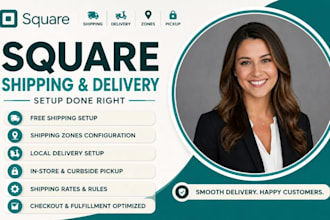 setup square free shipping local delivery shipping zones square pickup